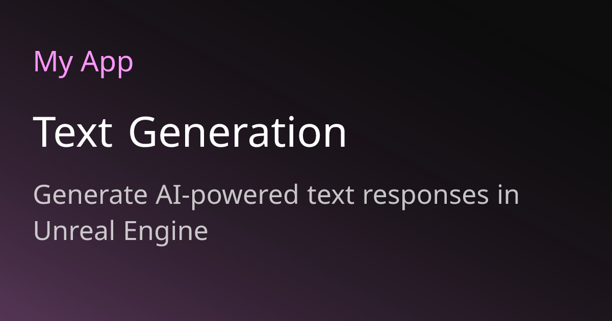 Text Generation
